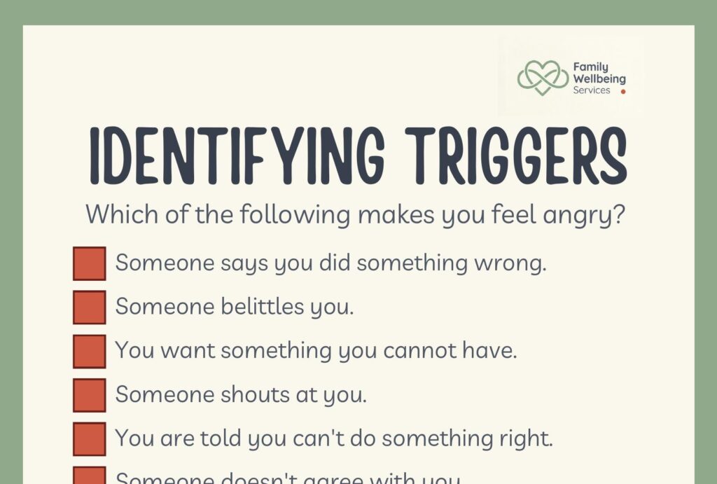 Preview of the Identifying My Triggers Worksheet — free printable PDF